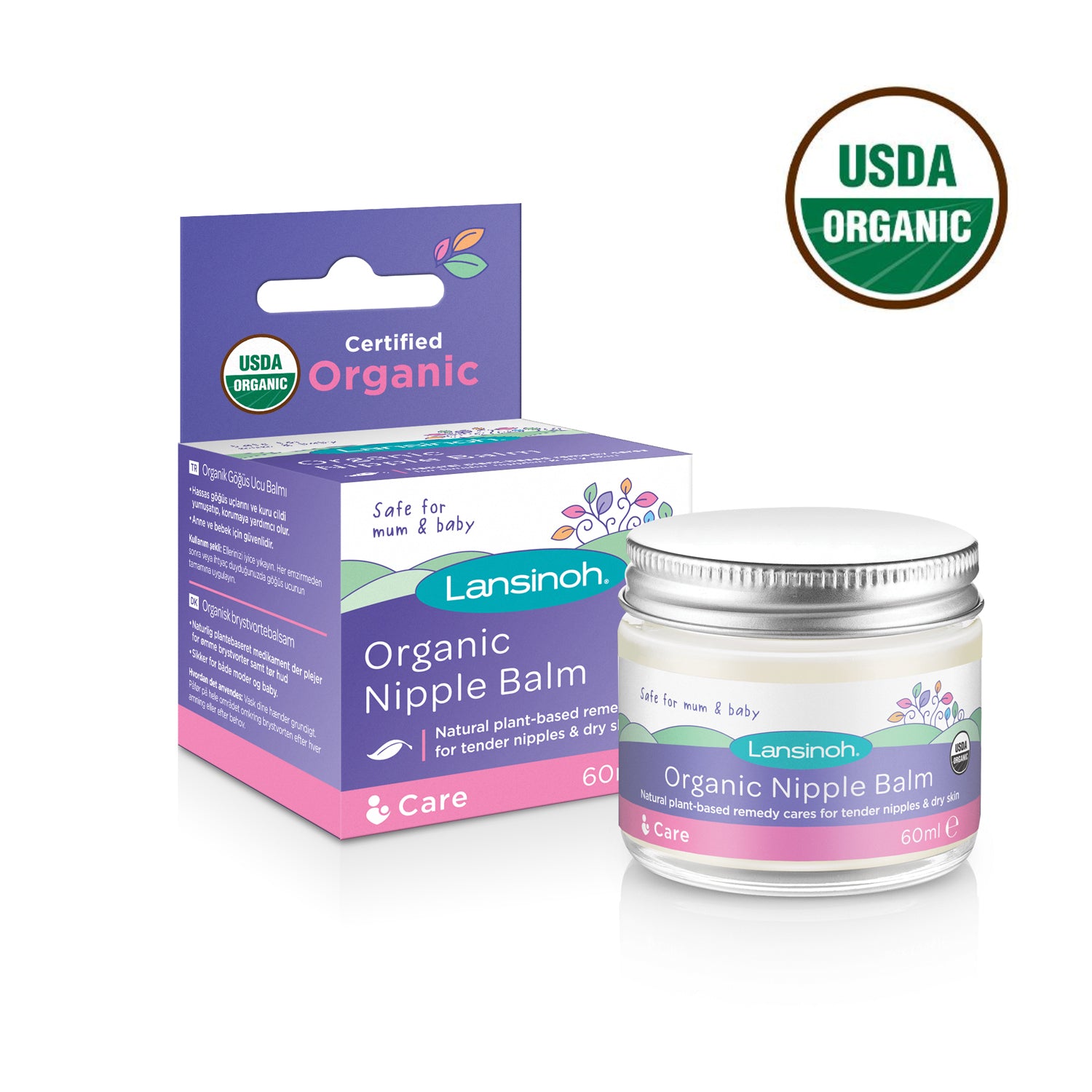 Lansinoh balsam organic pentru mameloane 60 ml 23110 01