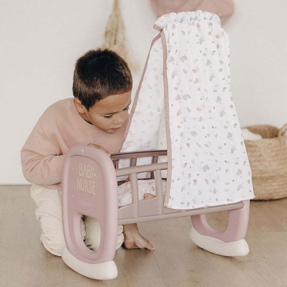 Smoby Leagan pentru papusa Baby Nurse Cradle 18m+ Maro 
