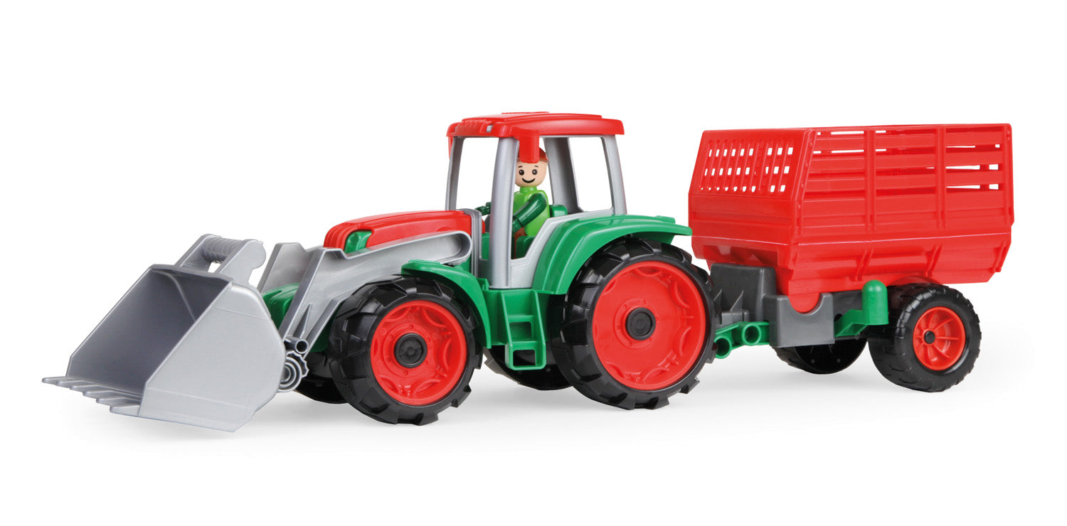 Lena jucarie tractor cu remorca TRUXX de 55 cm cu figurina 2 ani+ Imagine principală a produsului
