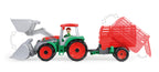 Lena jucarie tractor cu remorca TRUXX de 55 cm cu figurina 2 ani+