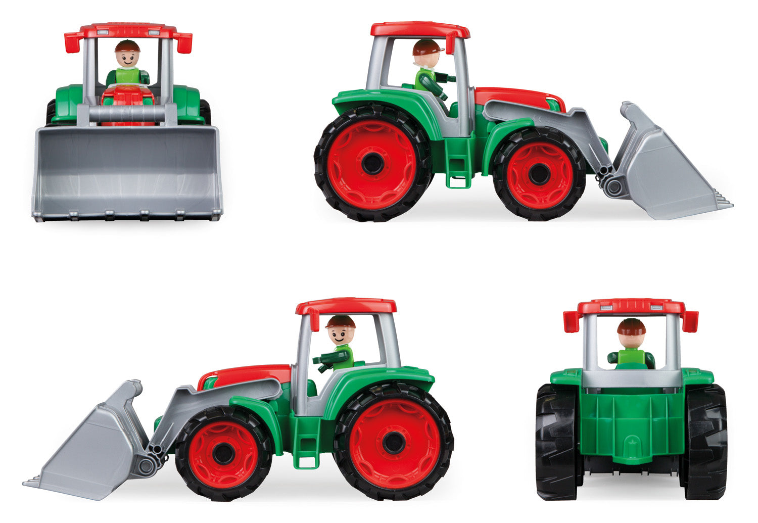 Lena jucarie tractor cu remorca TRUXX de 55 cm cu figurina 2 ani+