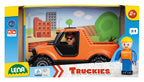 Lena jucarie Truckies Pick Up de 20 cm cu figurina 2 ani+ Portocaliu