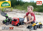 Lena masinuta camion gunoier de 52 cm WORXX Arocs 3 ani+