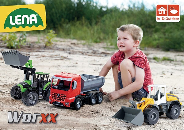 Lena masinuta camion gunoier de 52 cm WORXX Arocs 3 ani+