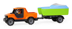 Lena Truckies masina Pick-Up cu barca si figurina 35 cm 2 ani+