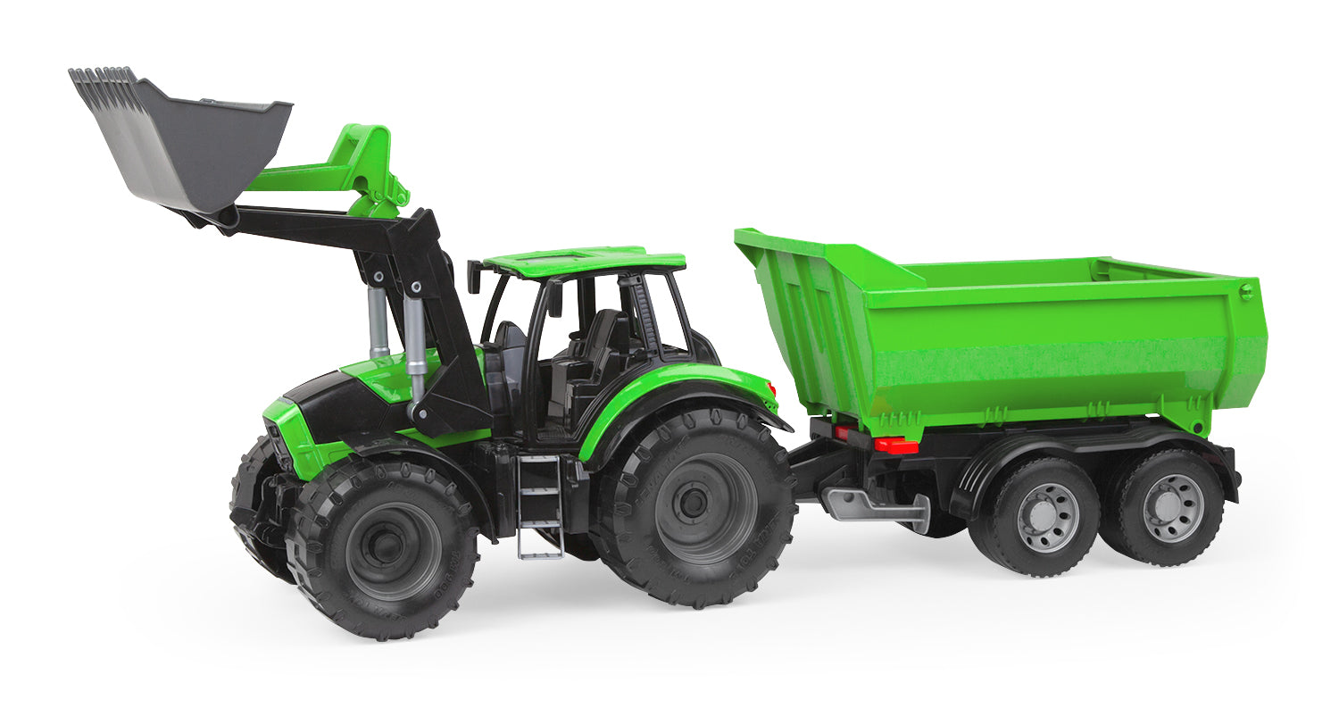 Lena WORXX tractor Deutz-Fahr Agrotron cu remorca 74 cm 3 ani+