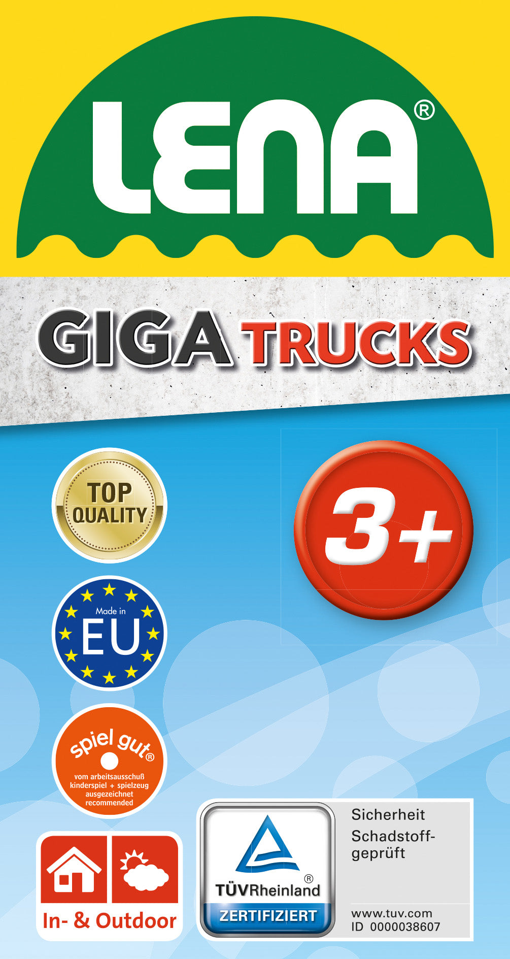 Lena masina Giga Trucks Excavator 63 cm 3 ani+ L-02141 03