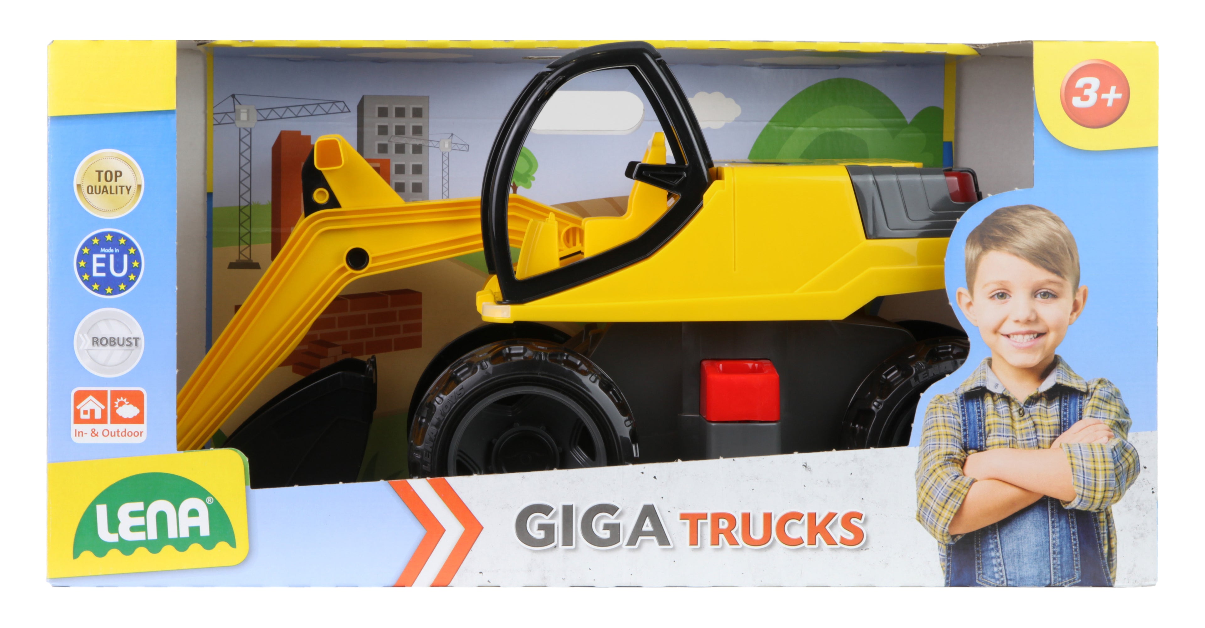 Lena masina Giga Trucks Excavator 63 cm 3 ani+ L-02141 04