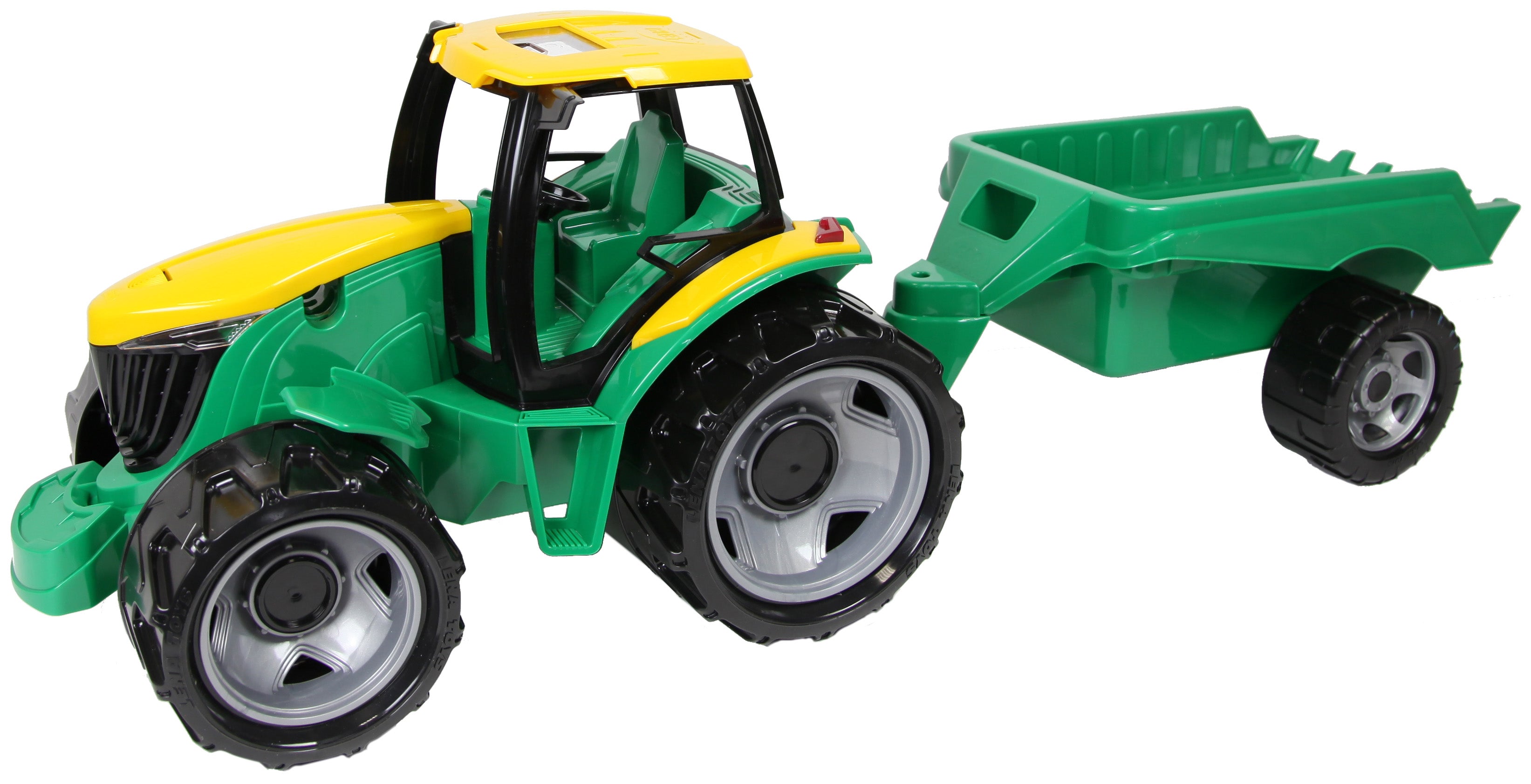 Lena masina Giga Trucks Tractor cu remorca 93 cm 3 ani+ 01 Imagine principală a produsului