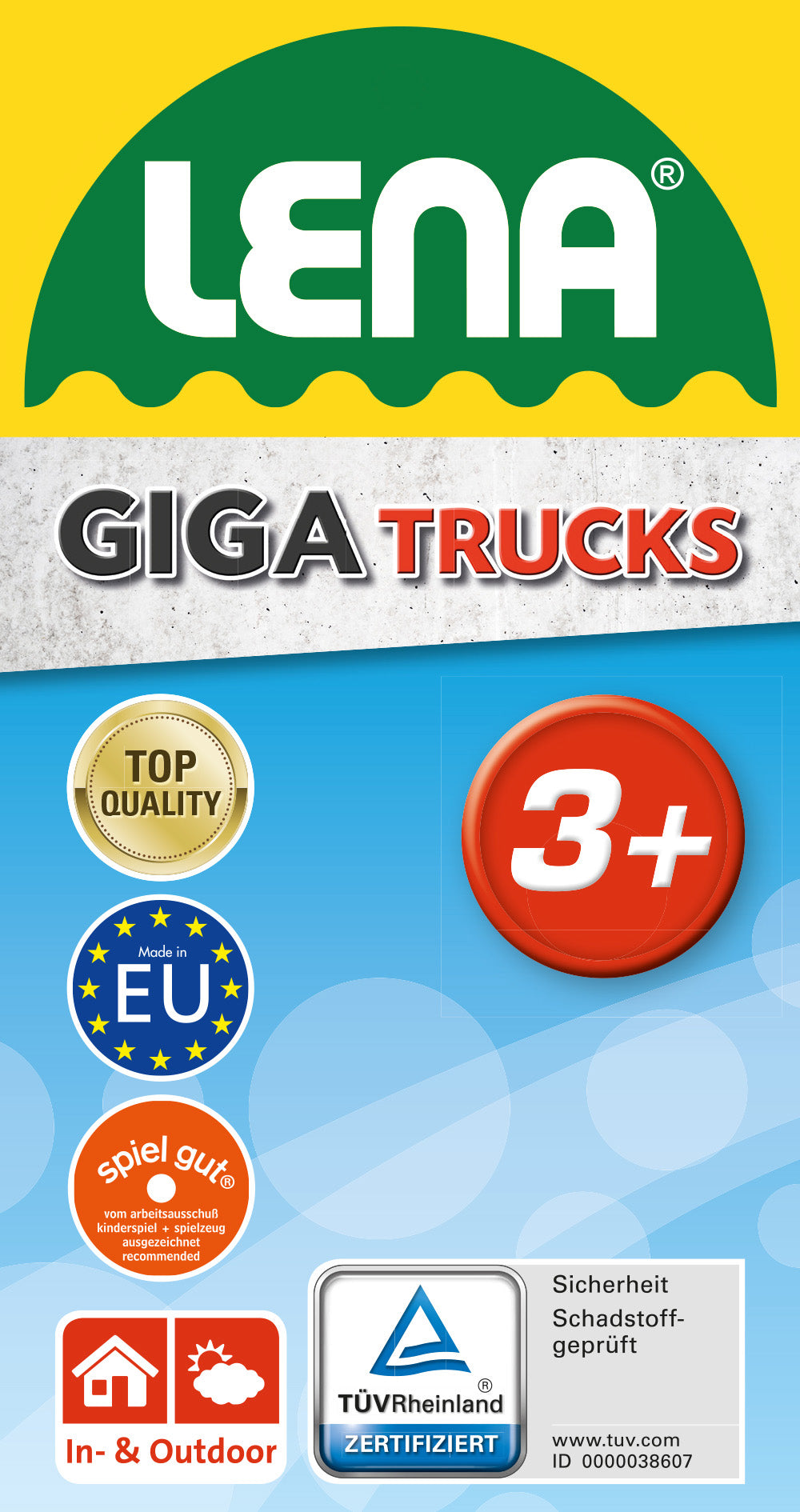 Lena masina Giga Trucks Dumper 62 cm 2 ani+ L-02031 03