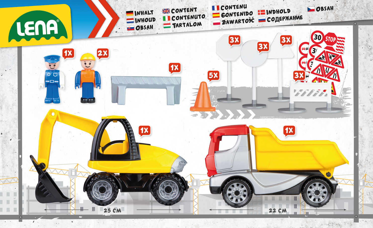 Lena set de joaca Truckies Set 2 ani+ L-01631 02