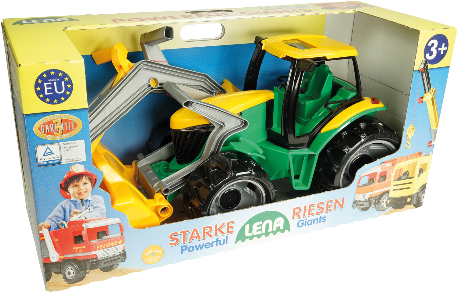 Lena tractor cu excavator si cupa gicantic 3 ani+