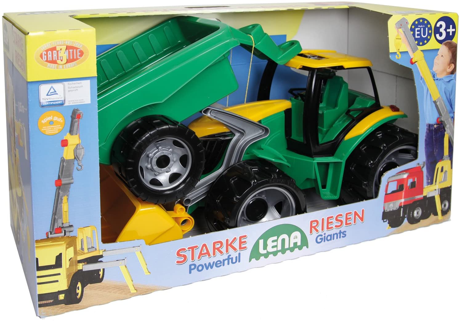Lena tractor urias 108 cm cu remorca 3 ani+ 03