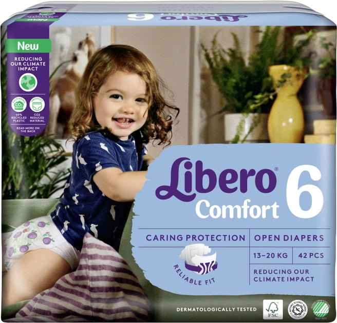 Libero Comfort 6 Extra large Jumbo Pack scutece pentru copii 13-20 kg, 42 buc