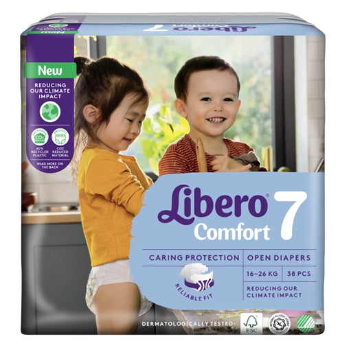 Libero Comfort 7 Extra large plus Jumbo Pack scutece pentru copii 16-26 kg, 38 buc