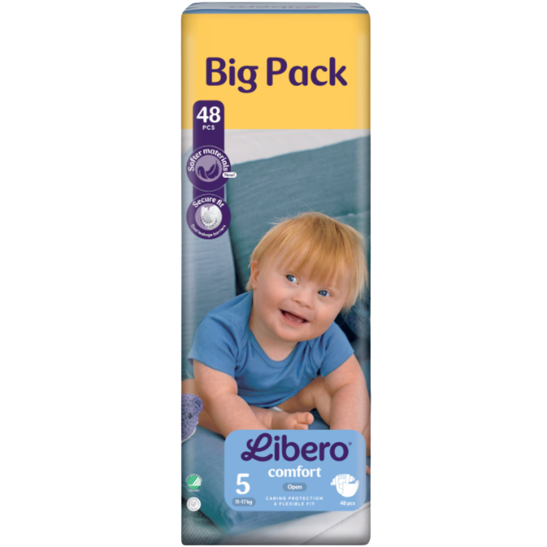 Libero Comfort Open 5 Big Pack scutece pentru copii 11-17 kg 48 buc Imagine principală a produsului