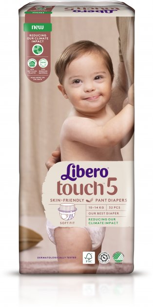 Libero scutec copii Touch Pant 5 pentru 10-14 kg, 32 buc