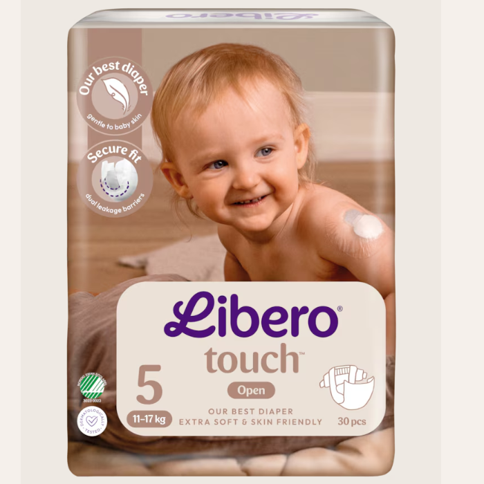 Libero scutec copii Touch Open 5 pentru 11-17 kg 30 buc