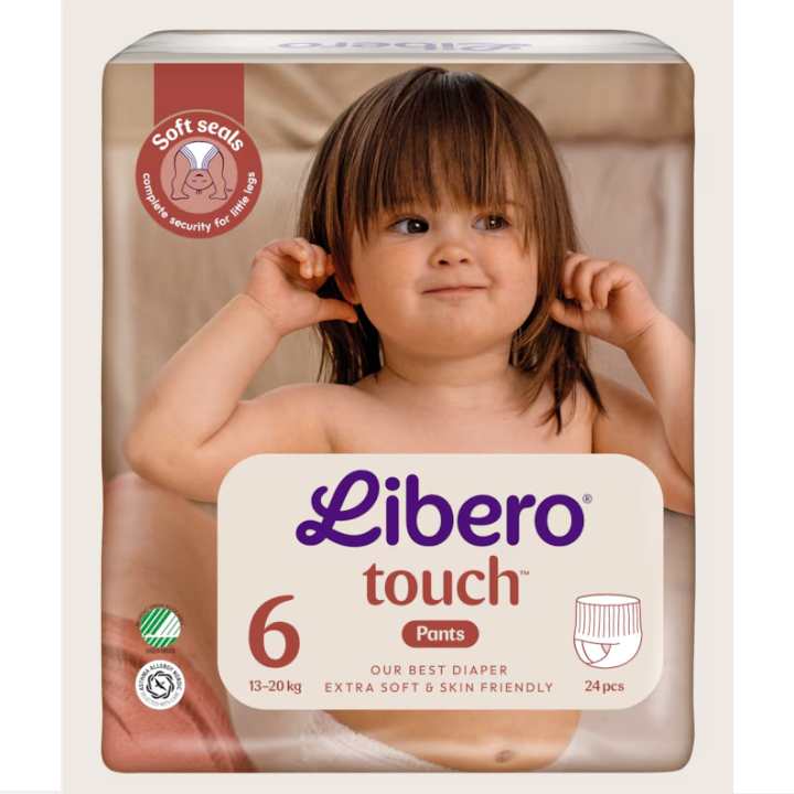 Libero scutec copii Touch Pant 6 pentru 13-20 kg, 28 buc Imagine principală a produsului