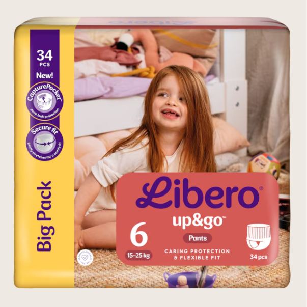 Libero Up&Go 6 XL scutece tip chiloti 15-25 kg 34 buc