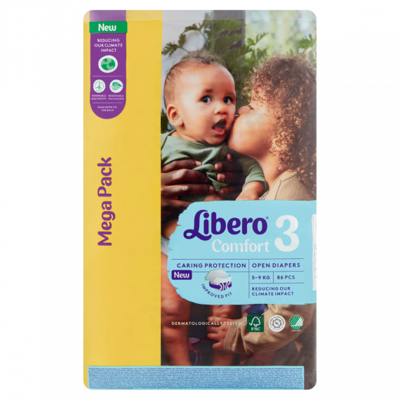 Libero Comfort 3 Midi Megapack scutece pentru copii 5-9 kg,  Imagine principală a produsului