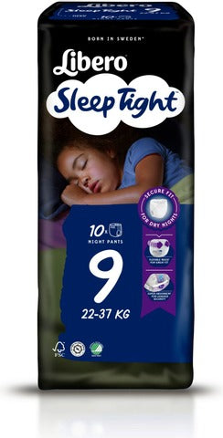 Libero Sleep Tight 9 scutece de noapte 22-37 kg, 10 buc Imagine principală a produsului