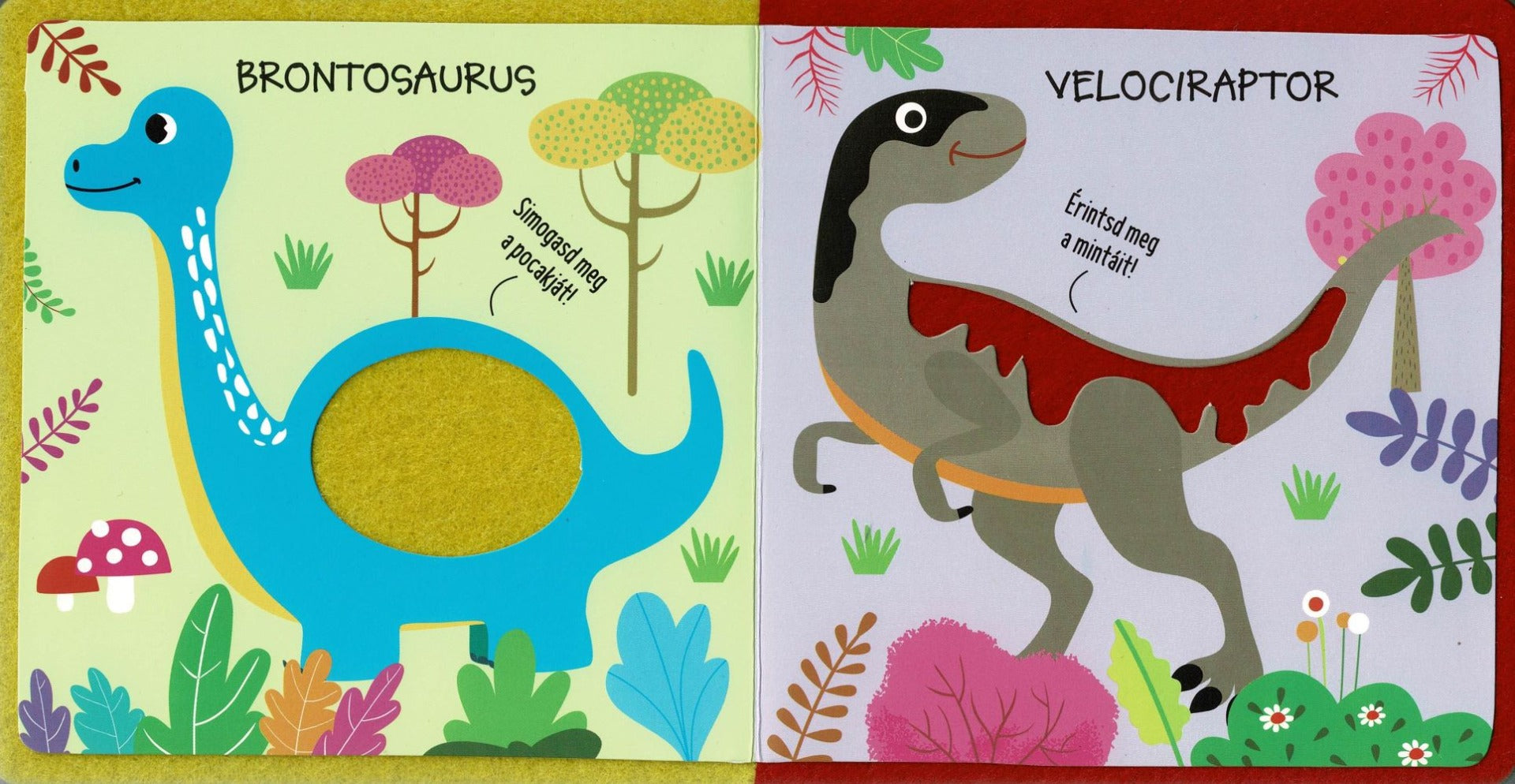 Lira carte bebe in limba maghiara 12m+ Érintsd meg! - Dinók