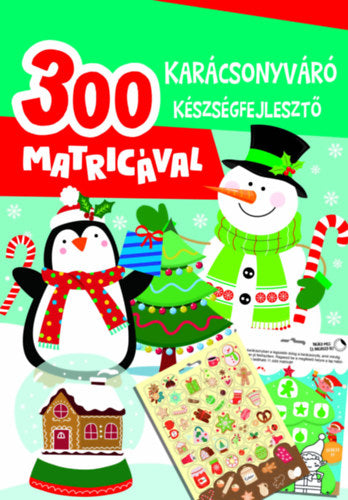 Lira carte in limba maghiara 3 ani+ Karácsonyváró készségfejlesztő - 300 matricával