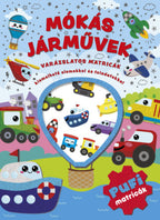Lira carte in limba maghiara 3 ani+ Varázslatos matricák - Mókás járművek