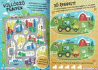 Lira carte in limba maghiara 3 ani+ Varázslatos matricák - Mókás járművek