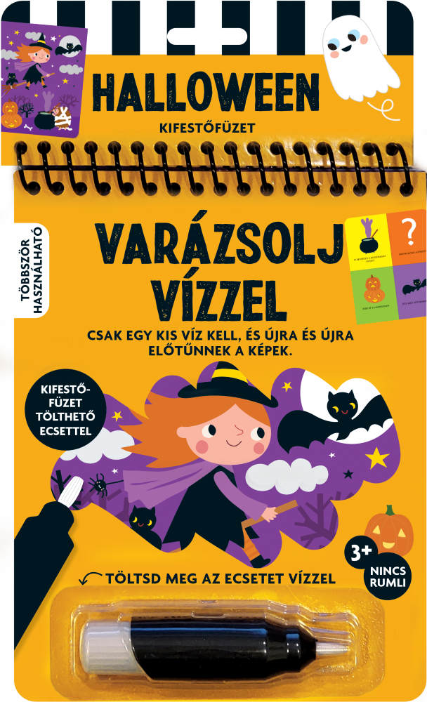 Lira carte in limba maghiara Varázsolj vízzel 3 ani+ Halloween