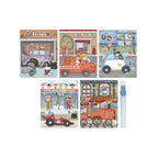 Little Dutch carte de colorat magica cu apa 3 ani+ Jim Vehicles