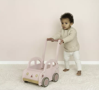 Little Dutch antepremergator/premergator din lemn 18m+ Mini Van Pink