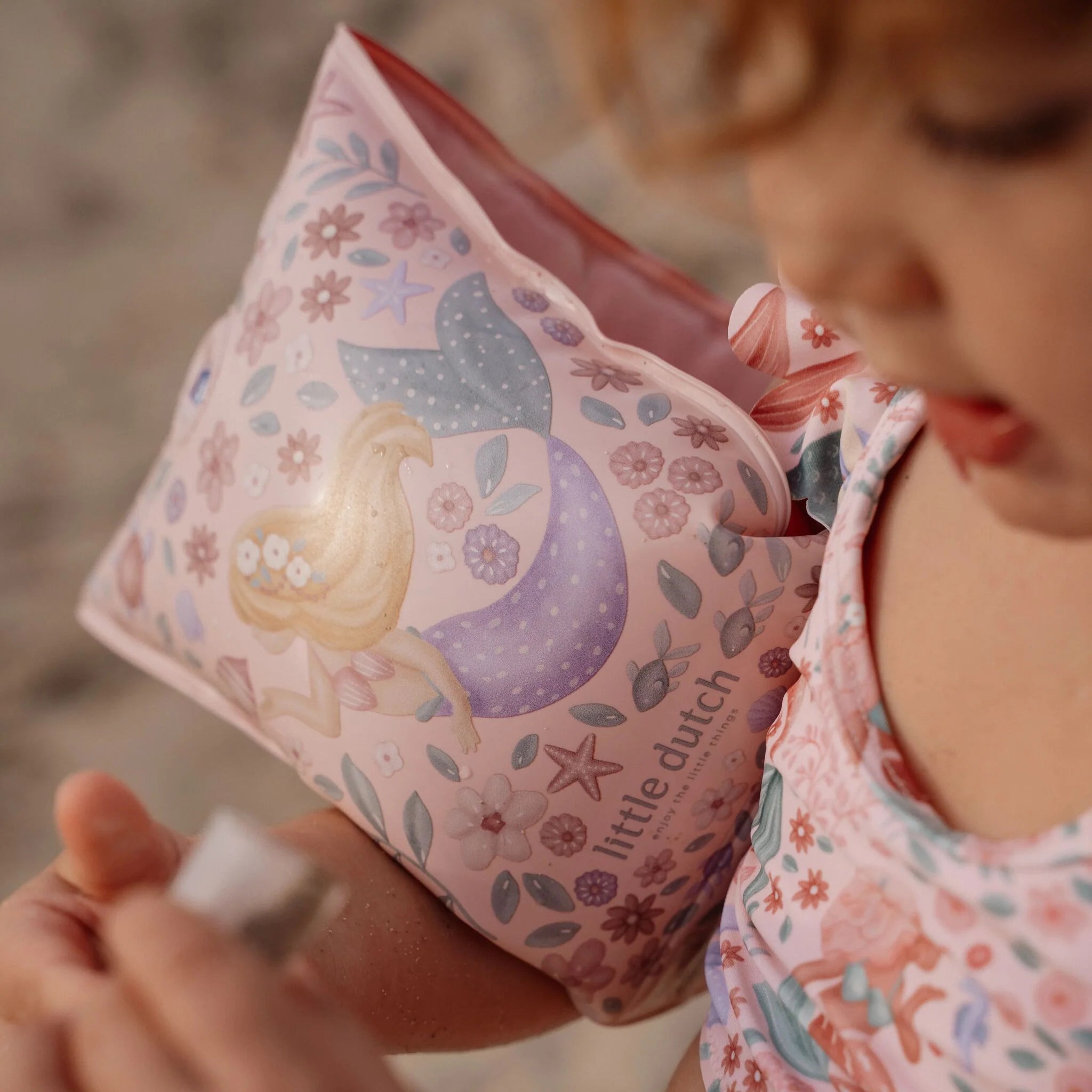 Little Dutch aripioare gonflabile pentru copii 2-6 ani Dreamy Mermaid Pink