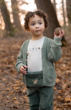 Little Dutch borseta pentru copii 3 ani+ Balsam Green Forest Friends
