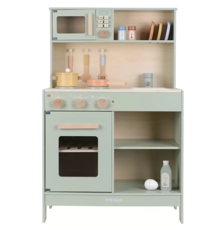 Little Dutch bucatarie de jucarie din lemn FSC 3 ani+ Green