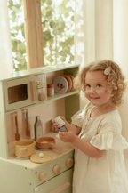 Little Dutch bucatrie de jucarie din lemn FSC 3 ani+ Green