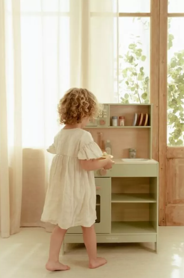 Little Dutch bucatrie de jucarie din lemn FSC 3 ani+ Green