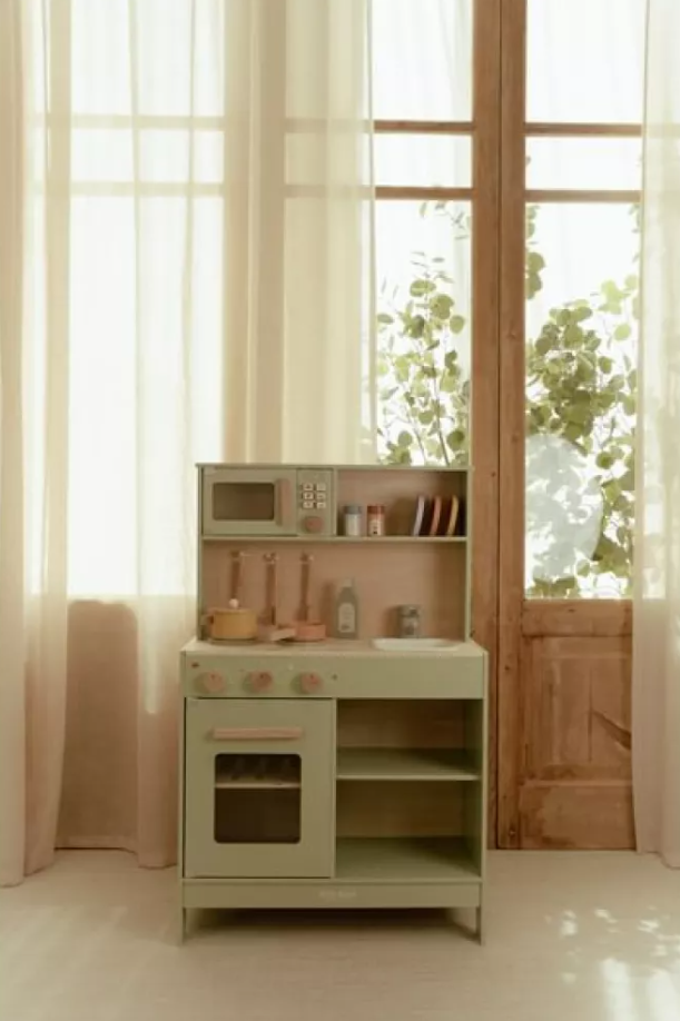 Little Dutch bucatrie de jucarie din lemn FSC 3 ani+ Green