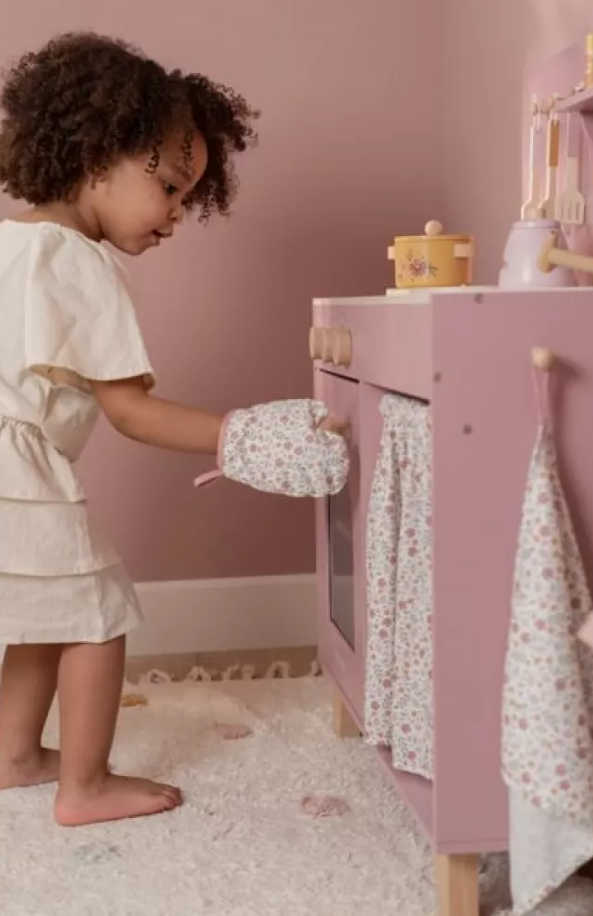 Little Dutch bucatarie de jucarie din lemn FSC 3 ani+ Pink