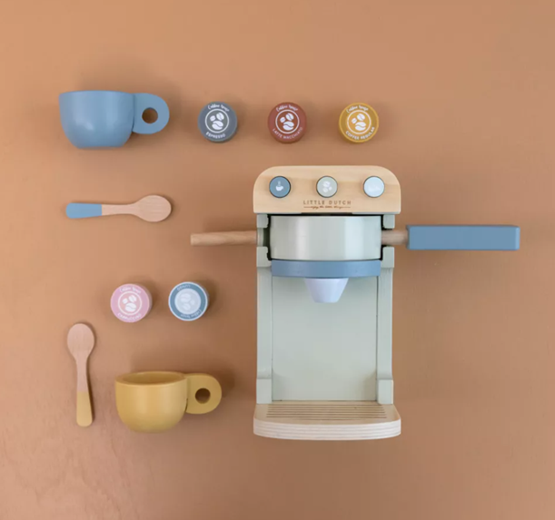 Little Dutch cafetiera/espressor de cafea din lemn FSC 3 ani+