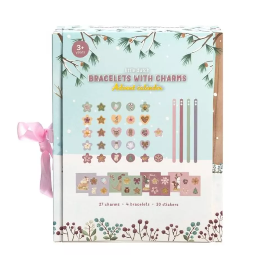 Little Dutch bratara cu pandantive Calendar de Advent Carciun 3 ani+