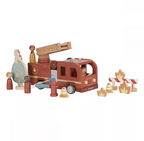 Little Dutch camion din lemn FSC 2 ani+ Masina de pompieri Red