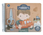 Little Dutch Carte cu actrivitati de decupat, stickere si foarfeca 3 ani+ Jim Garaj