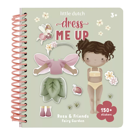 Little Dutch carte de activitati copii Dress Up Rosa&Friends 3 ani+ Fairy Garden