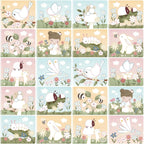 Little Dutch carte de colorat cu 3 creioane si 20 de pagini 2 ani+ Garden Rosa
