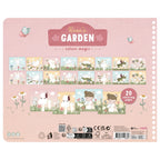 Little Dutch carte de colorat cu 3 creioane si 20 de pagini 2 ani+ Garden Rosa