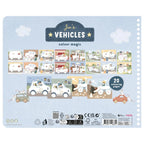 Little Dutch carte de colorat cu 3 creioane si 20 de pagini 2 ani+ Vehicles Jim