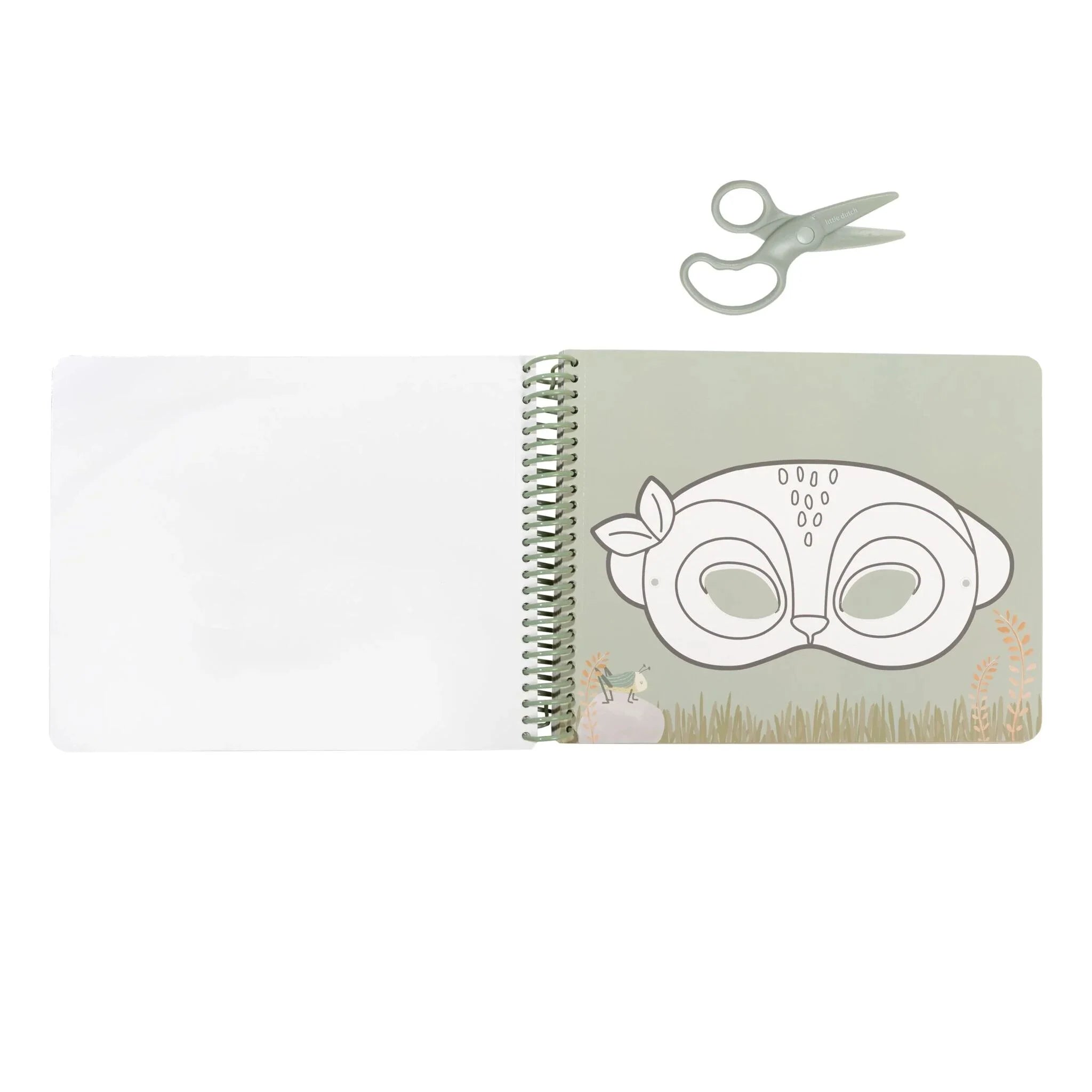 Little Dutch carte creativa de decupat si lipit 3 ani+ Safari Friends Masti