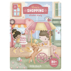 Little Dutch carte de activitati copii Set de autocolante reutilizabile 3 ani+ Rosa